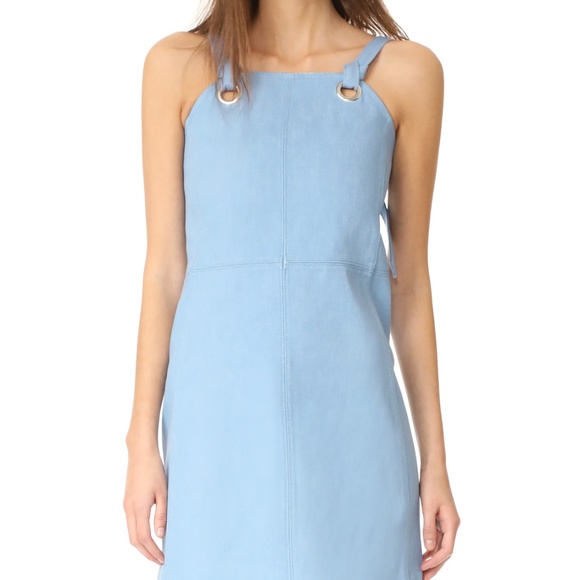 Rag Bone Suffolk Light Blue Apron Dress 